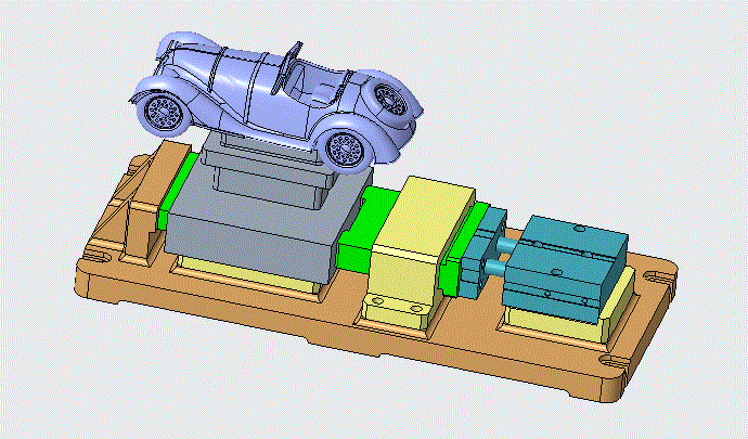 JJ8387-老爷车模型数控加工工艺及夹具设计[含Creo三维图]