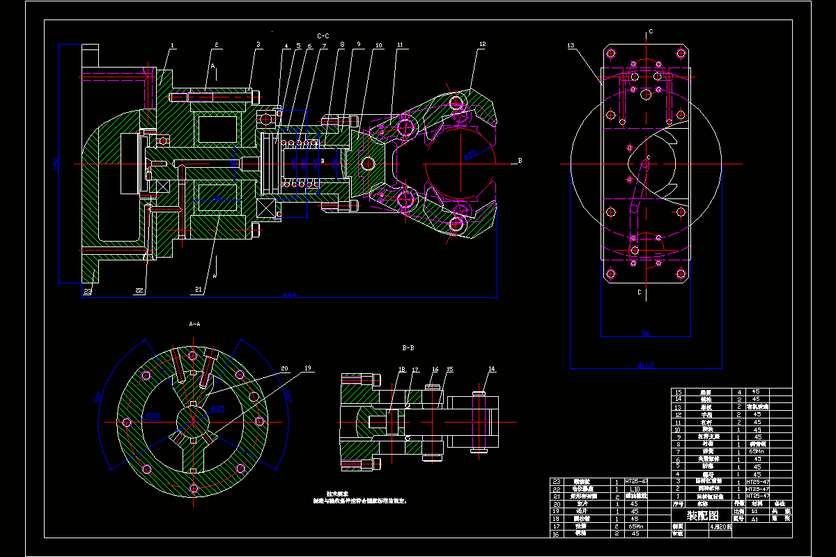 JJ7873-汽车零件装焊线装卸机构中的伸缩与手部机构设计