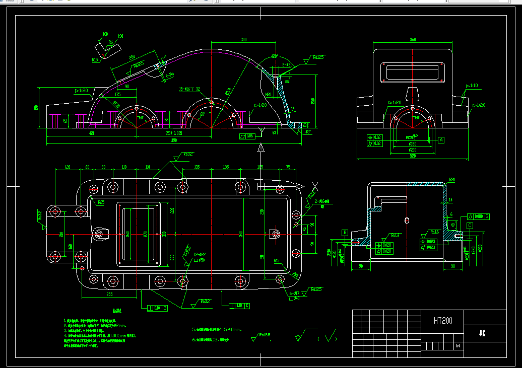 K1478-减速器机座盖加工工艺及铣轴承孔端面夹具设计
