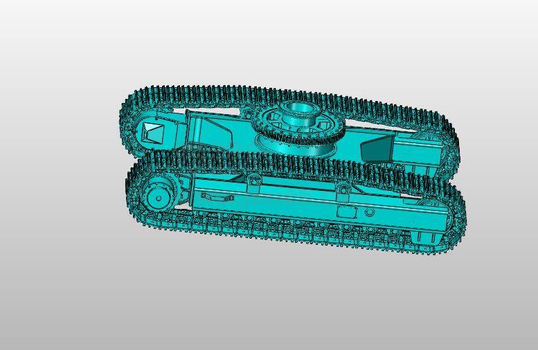 JJ7895-20t多功能挖掘机行走装置设计【三维图】