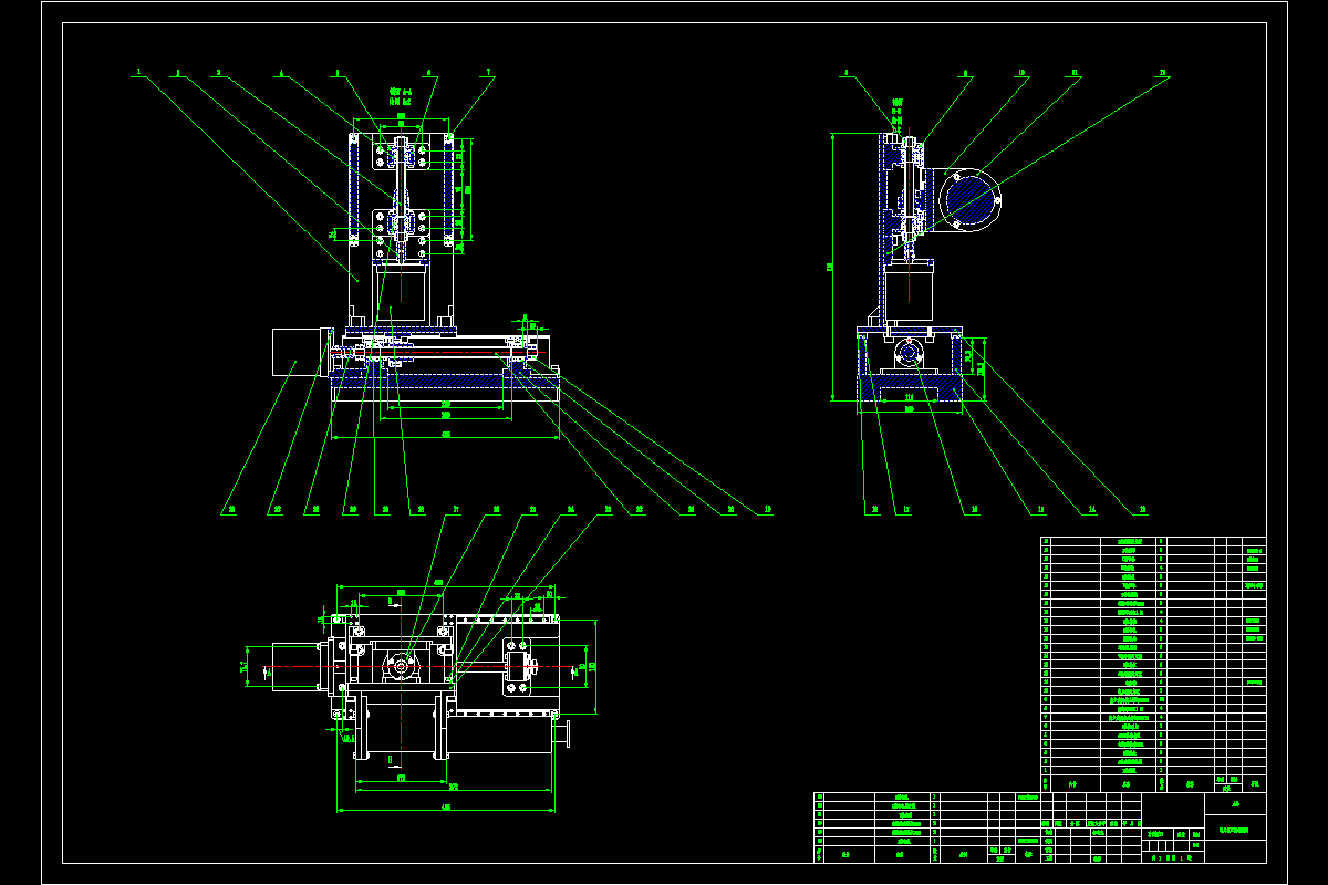 JJ7908-划片机的总体规划及Y、Z轴设计