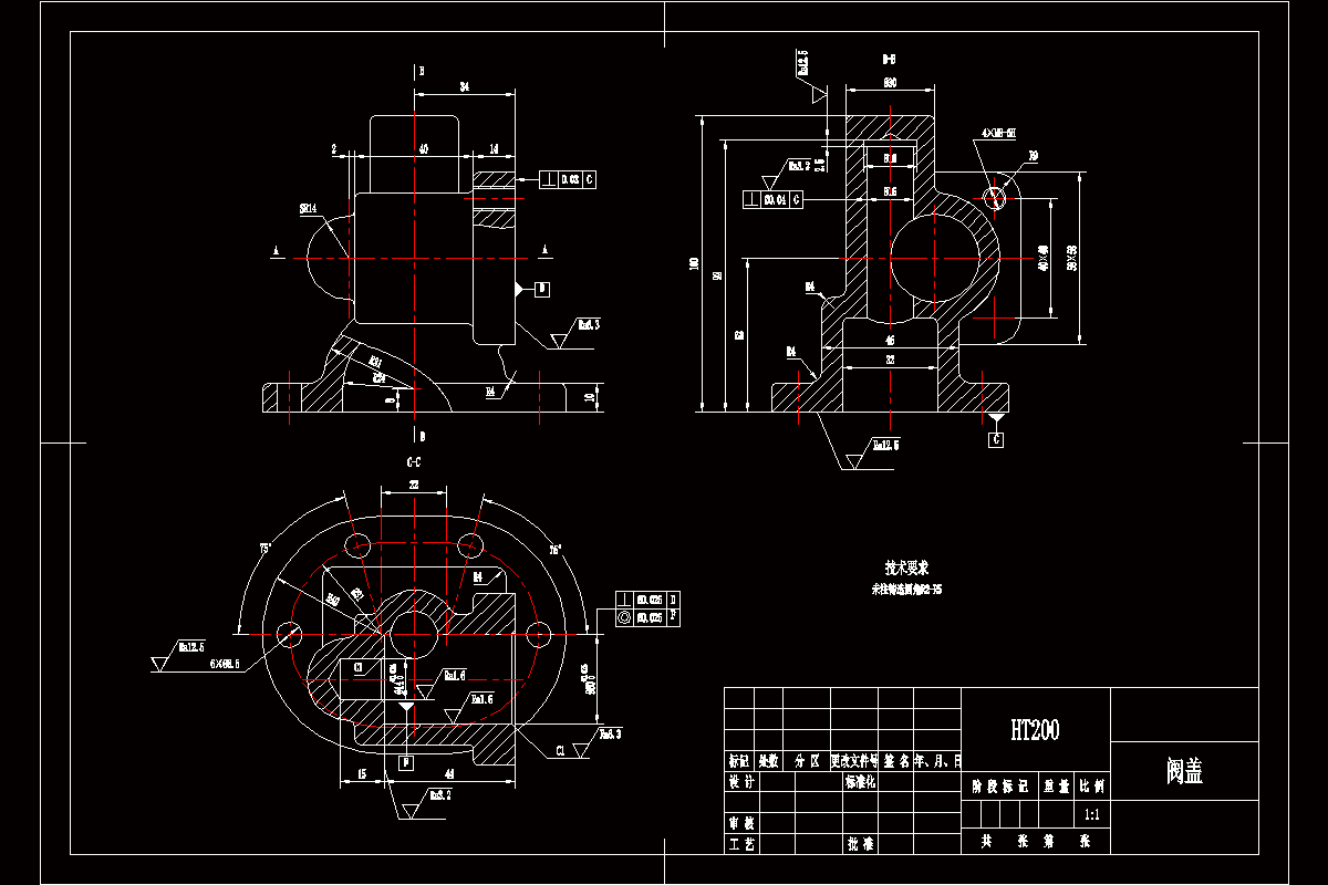 K1331-阀盖加工工艺规程及钻扩铰φ30H7孔夹具设计
