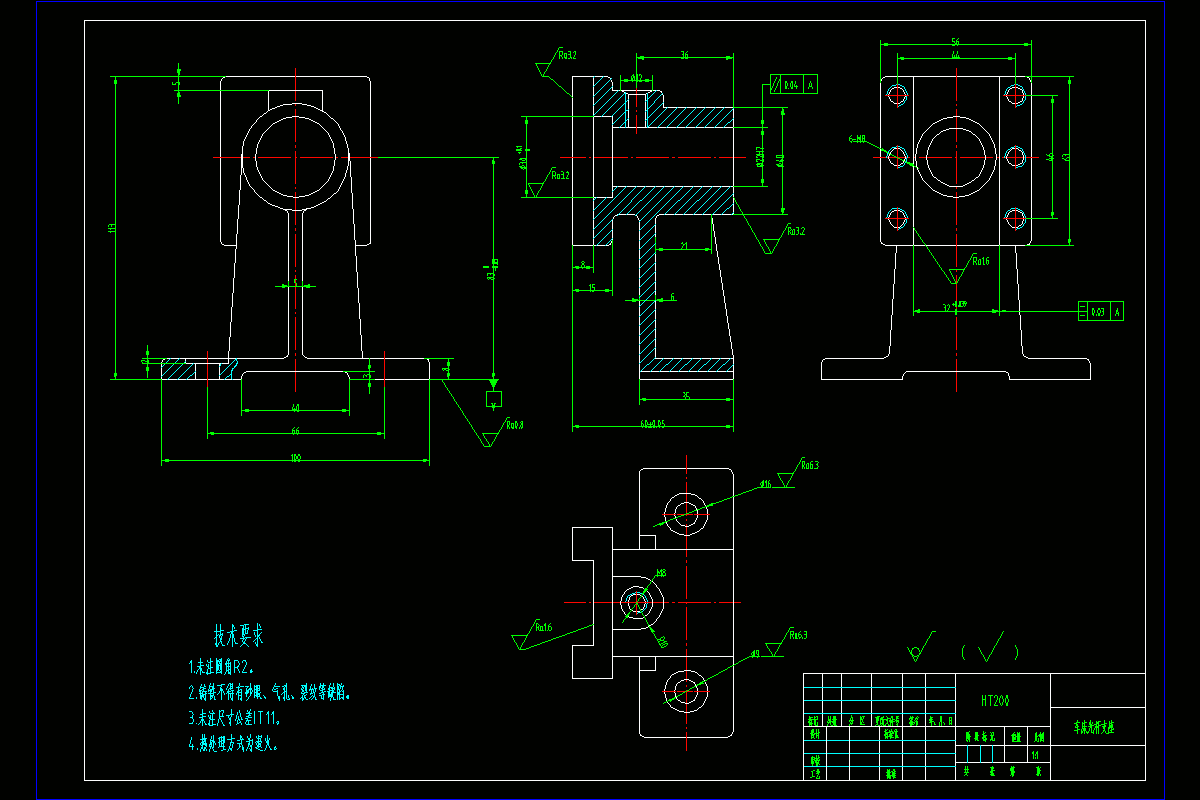 Z1539-车床光杠支座机械加工工艺及车床夹具设计[含SW三维图]