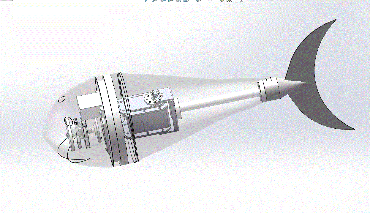 Z2043-仿生鱼机器人设计[含SW三维图]