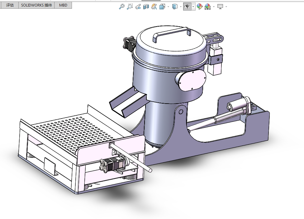 P604-基于PLC的中药磨粉机设计【含SW三维图】