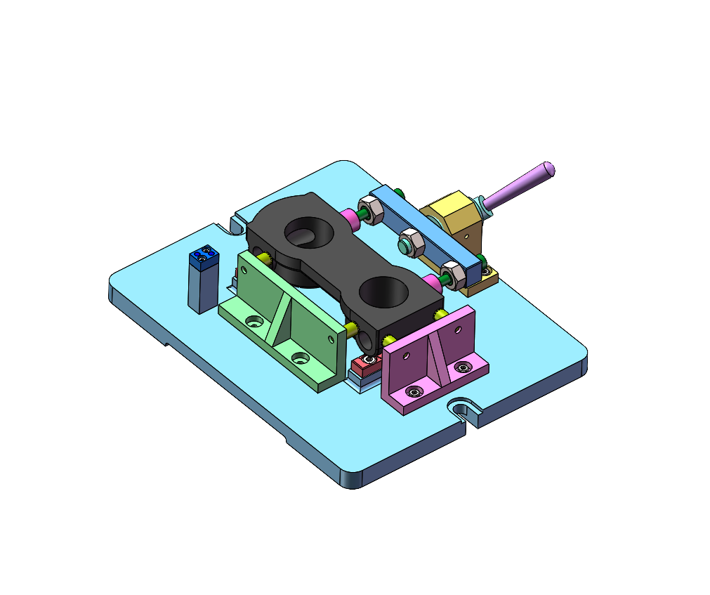 K1550-前钢板弹簧吊耳加工工艺及铣平面夹具设计【含SW三维图】
