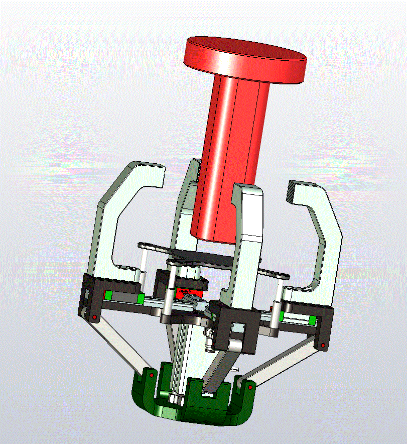 JJ8652-四爪末端执行器结构设计【含UG三维图】