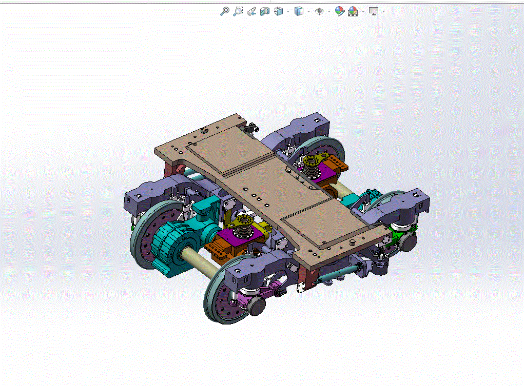 Z1740-基于三维软件的高速列车转向架设计与分析[含SW三维图]