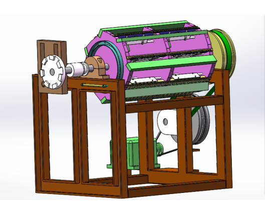 JJ8822-圆梳机中副夹板装置的设计[含SW三维图]