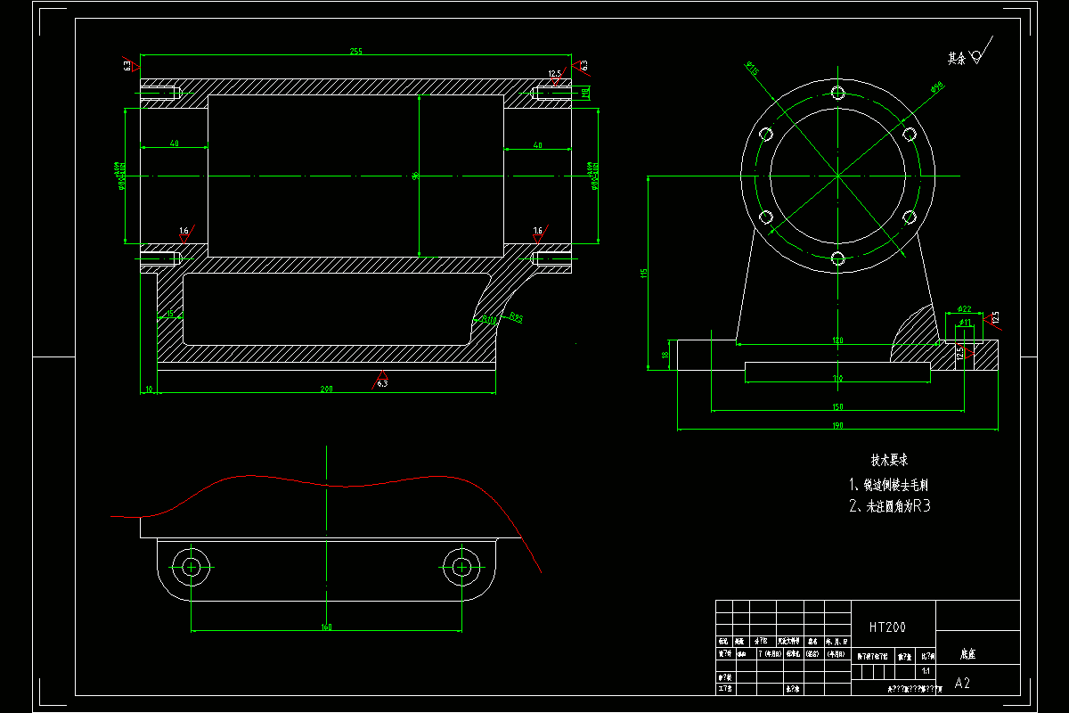 JJ8860-数控机床底座机械加工工艺及2套夹具设计