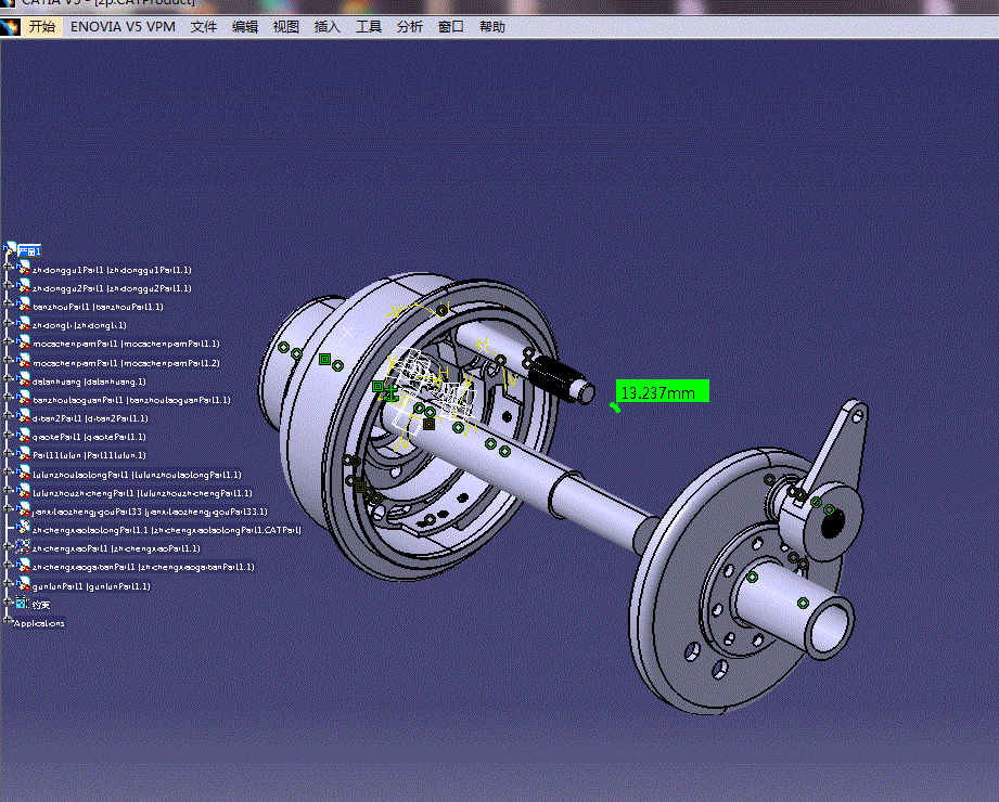 JJ8855-考斯特客车后制动器设计-鼓式制动器[含Catia三维图]