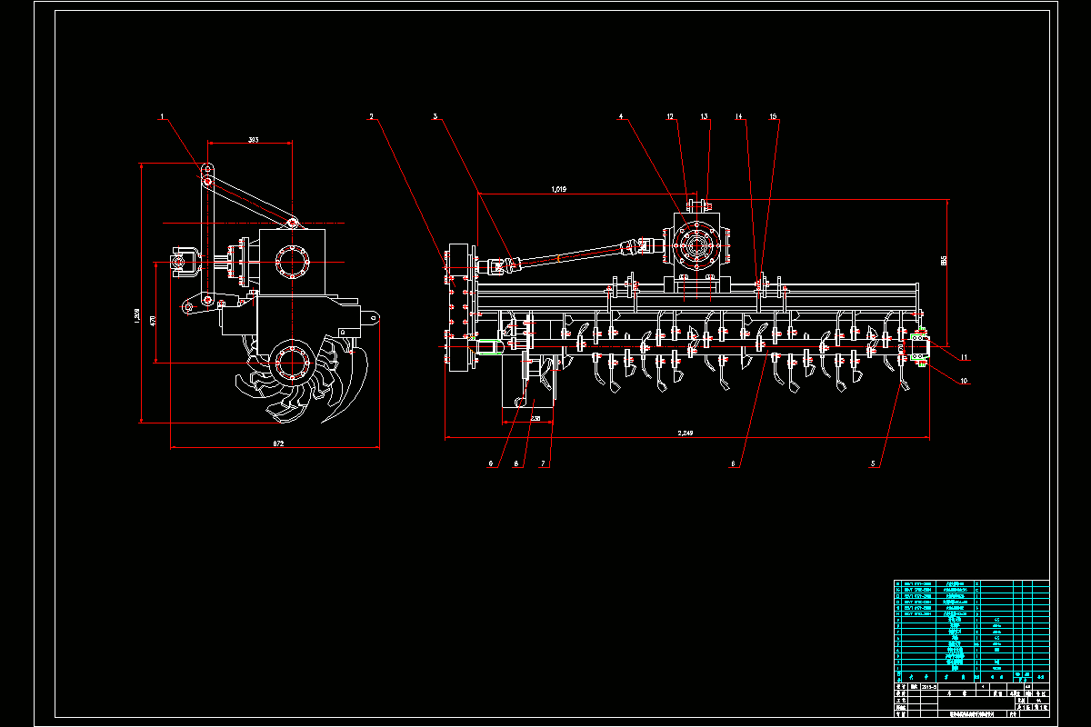JJ8883-履带式播种机浅耕开沟机构结构设计