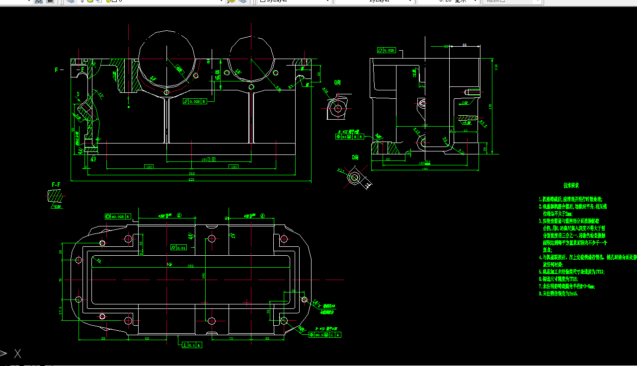 K1548-减速箱工艺规程及镗φ80和φ100孔夹具设计-中小批量