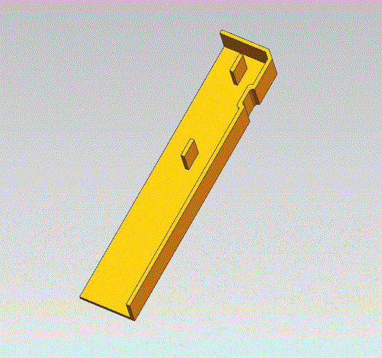 JJ8509-地脚线卡边注塑模具设计