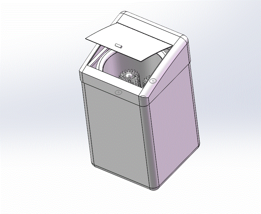 P846-洗鞋机主要结构及工作原理设计【含SW三维图】