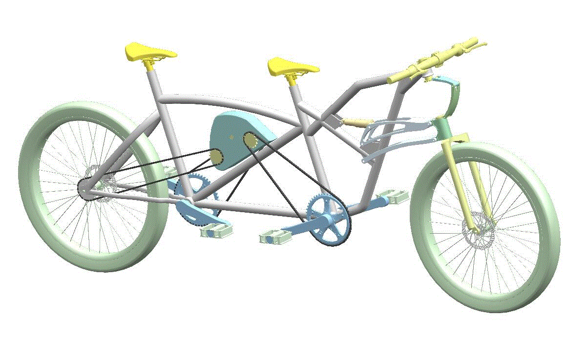 JJ9186-行星轮增速双人自行车设计【含UG三维图】