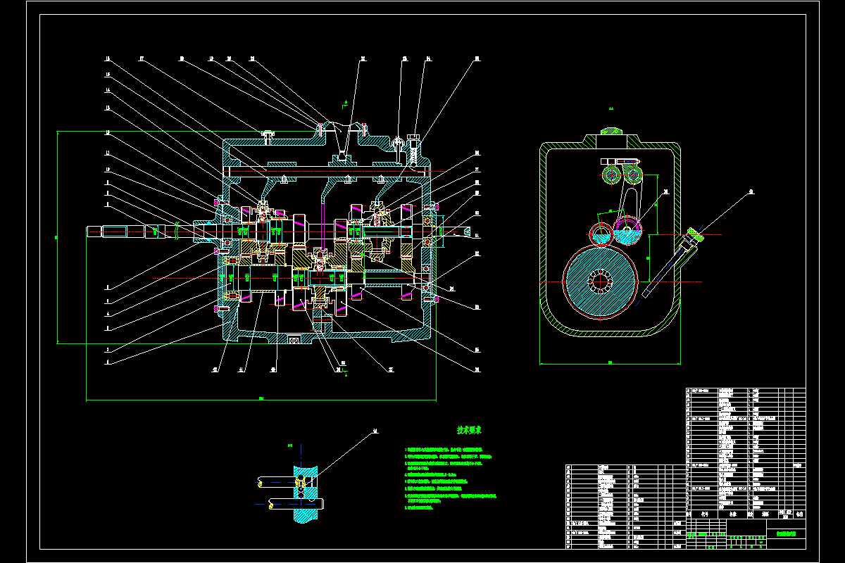 JJ9198-EQ1090货车机械式变速器总体方案设计