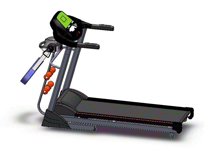 JJ9204-多功能电动跑步机的结构设计【含SW三维图】