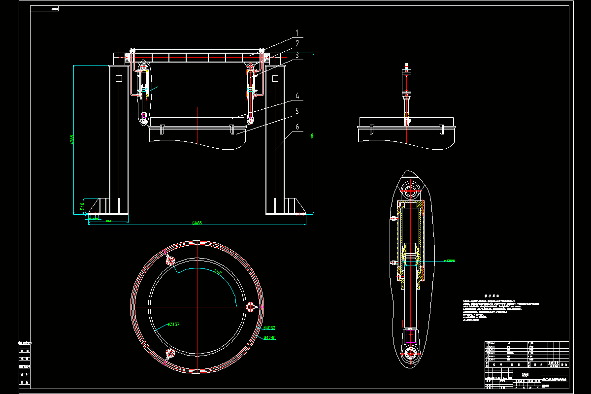 JJ9228-40t真空吹氧精炼炉炉盖提升系统设计