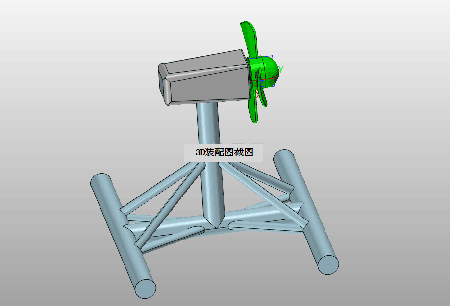JJ9284-水平轴潮流能水轮机转子结构设计【含Proe三维图】