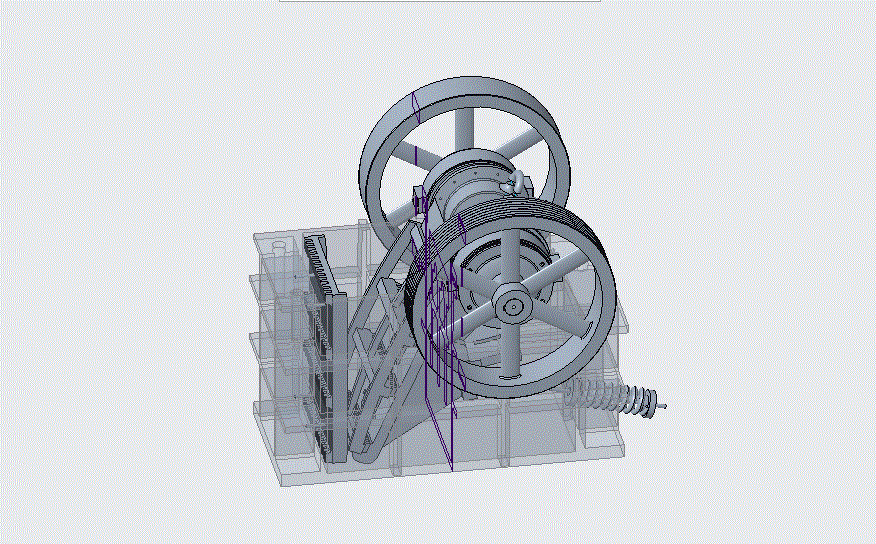 JJ9002-复摆颚式破碎机结构设计【含Creo三维图】