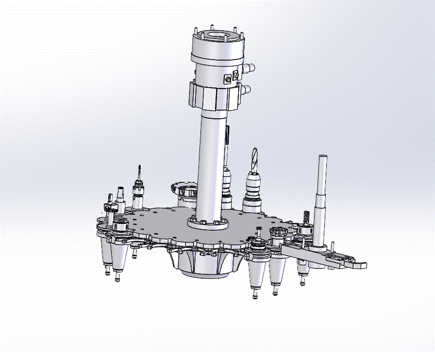 JJ9043-小型加工中心自动换刀装置的设计【含SW三维图】