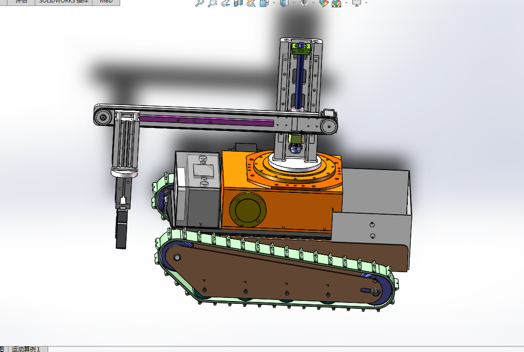 P790-清理机器人设计【含SW三维图】