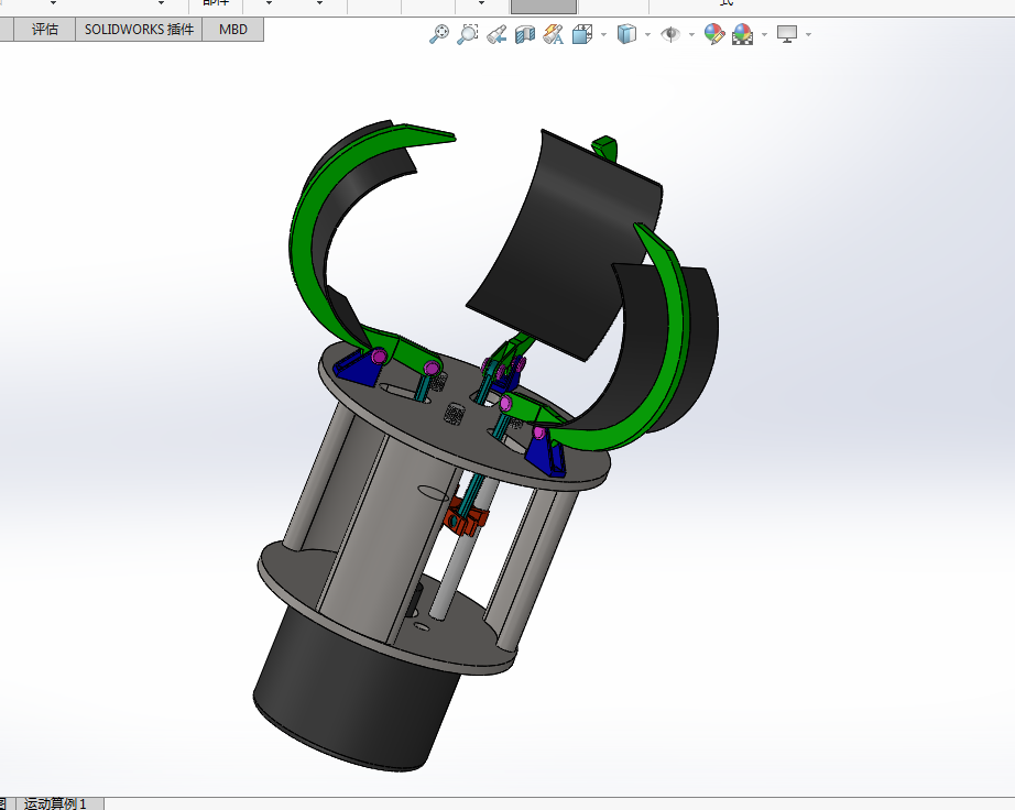 P800-苹果采摘机构末端执行器设计【含SW三维图】