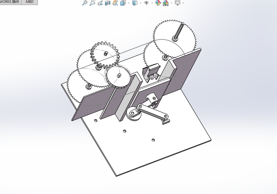 P825-机械原理课程设计-半自动平压模切机【含SW三维】