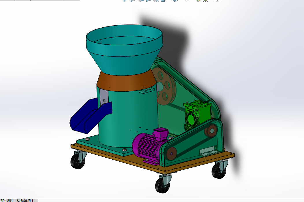 P848-生物质致密成型机设计【含SW三维图】