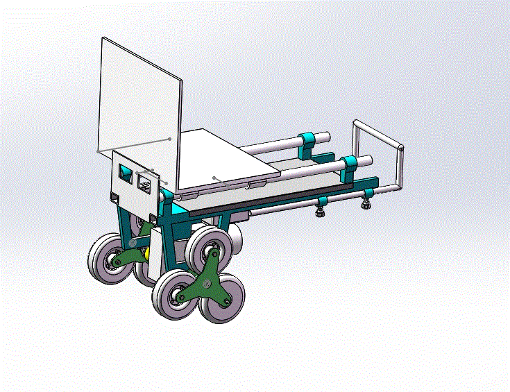 Q745-家用升降移动小车设计-电动爬楼机器人【含SW三维图】