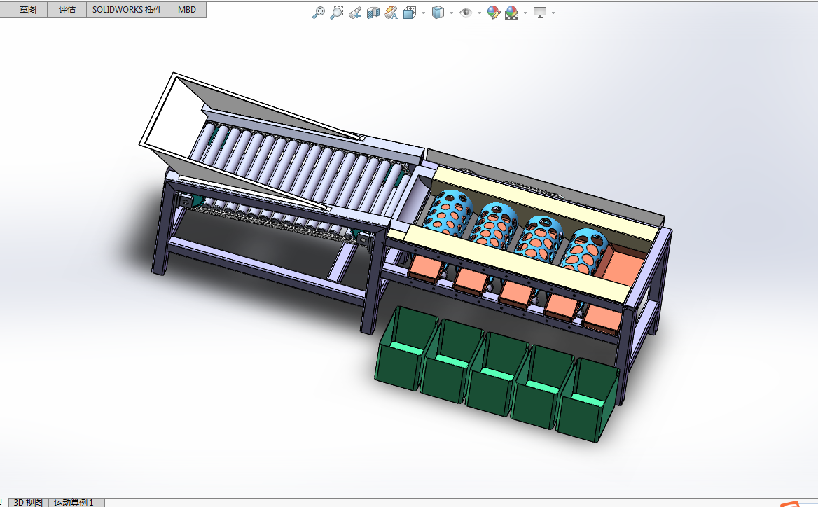 P885-土豆筛选机设计【含SW三维图】
