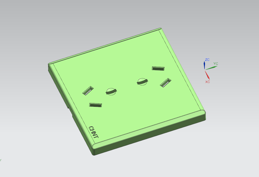 P927-双三孔插座上盖注塑模具设计【含UG三维图】
