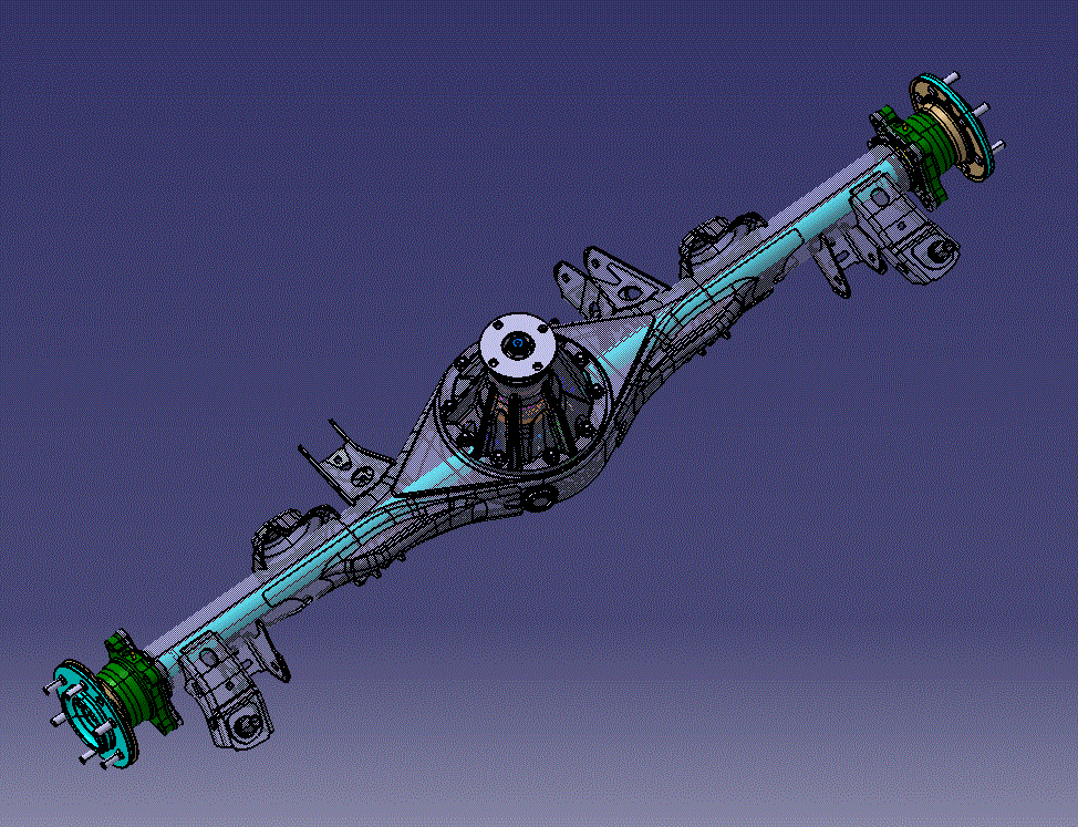 JJ9308-大型乘用车后桥总成匹配设计【含Catia三维图】