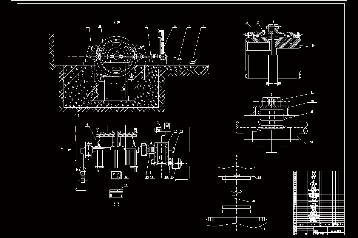 JJ9291-单绳缠绕式提升机电控系统及盘式制动器结构设计