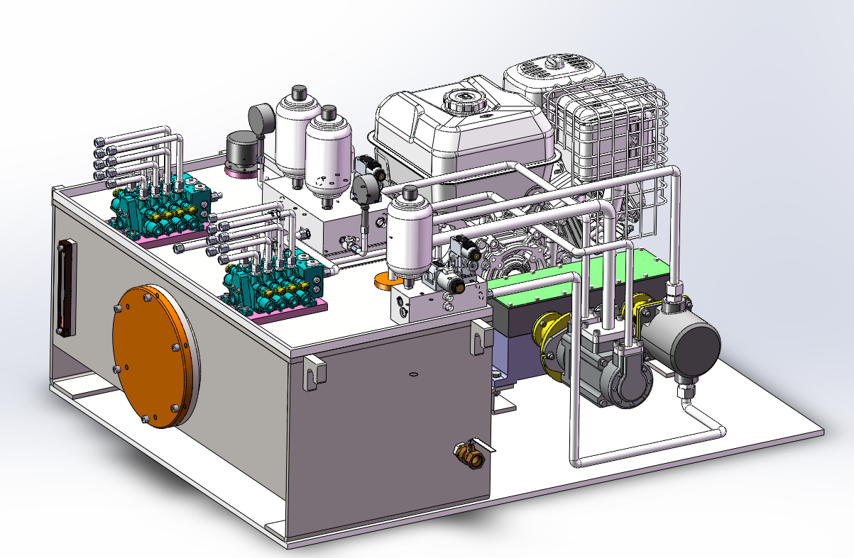 Q700-20吨中型挖掘机液压系统设计【含SW三维图】