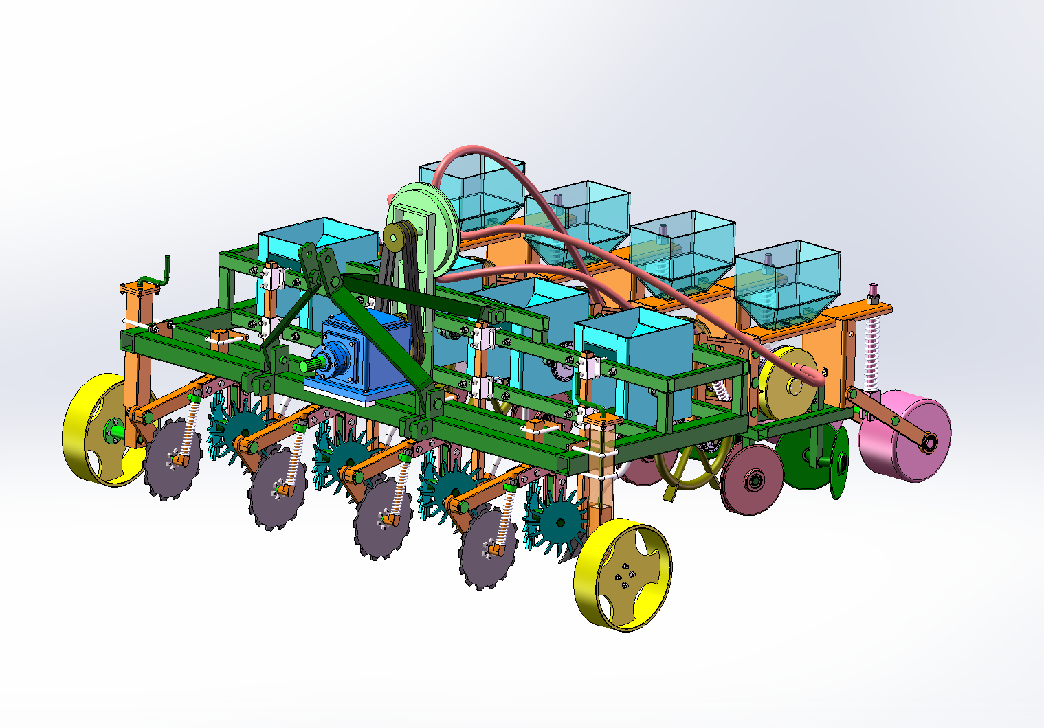 JJ9330-气吸式玉米精密播种施肥机设计【含SW三维图】