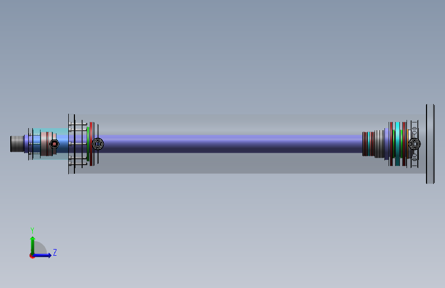 Z1045-船用多级升降柱设计【含SW三维图】