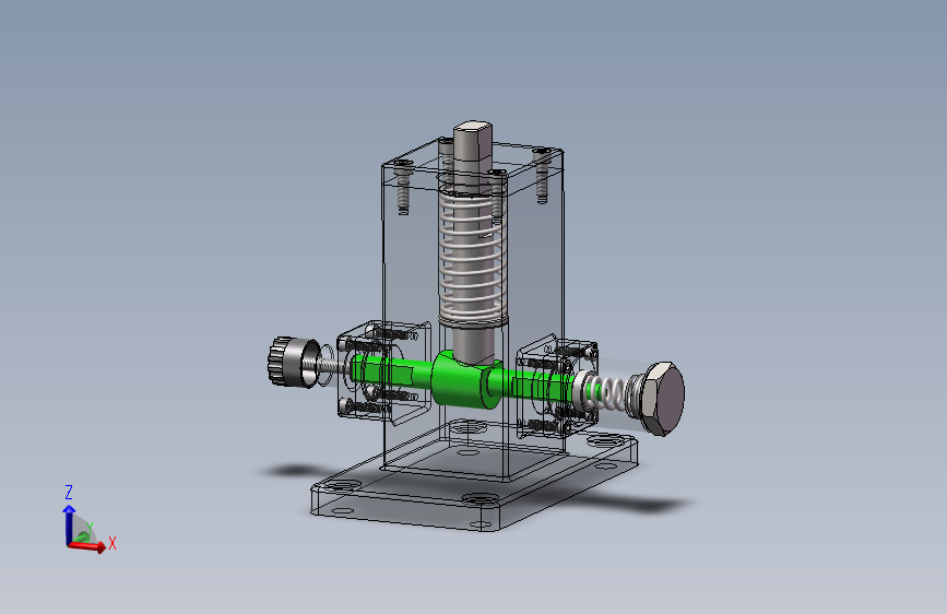 JJ9349-螺旋微动装置设计【含SW三维图】