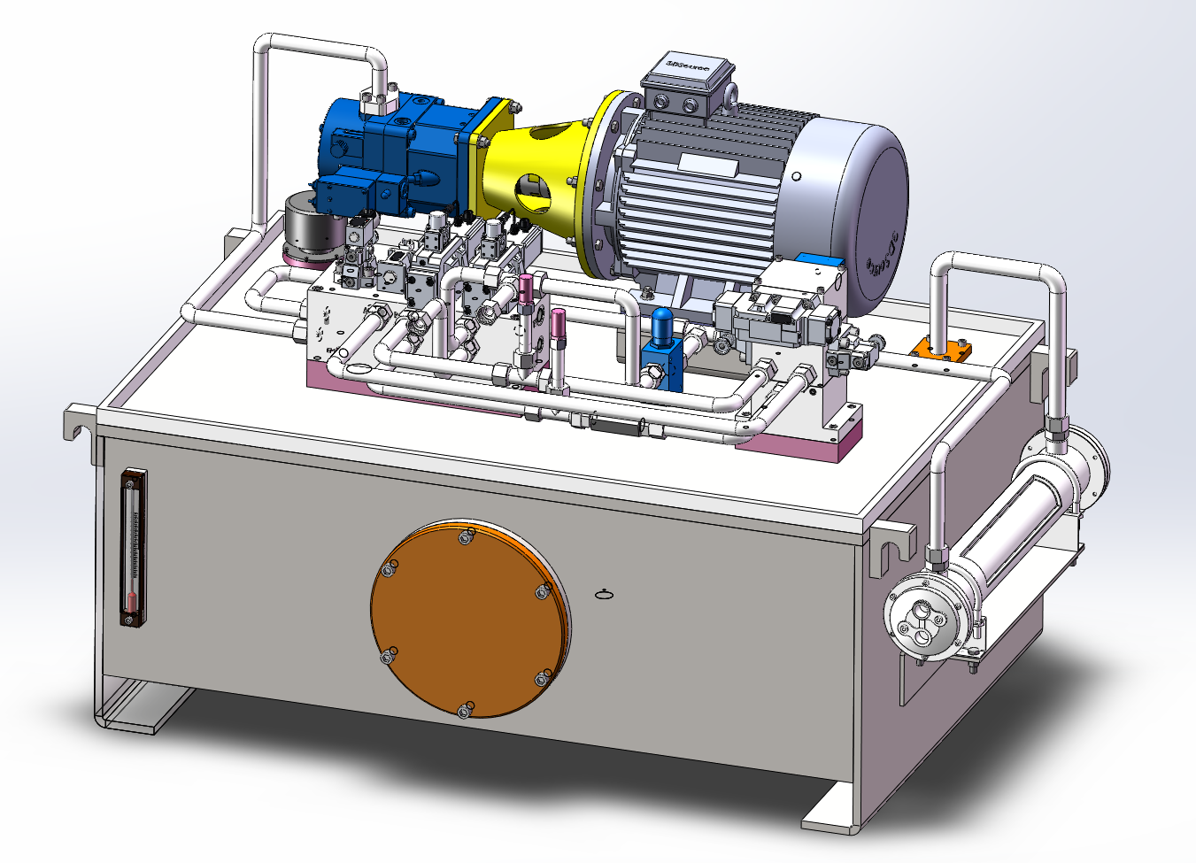 JJ9357-260T粉末压机液压系统设计【含SW三维图】