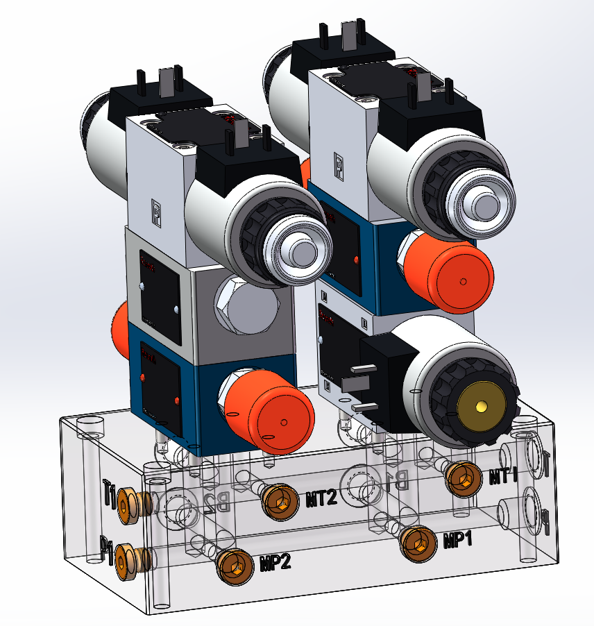 JJ9375-四通阀差动调速回路组液压系统设计【含SW三维图】