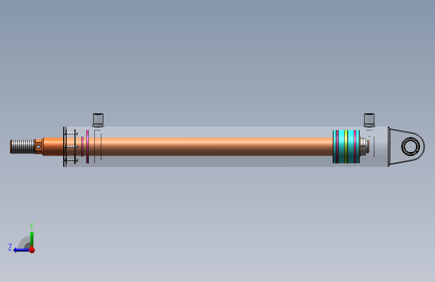 JJ9380-DG-JB200E车辆液压缸设计【含SW三维图】