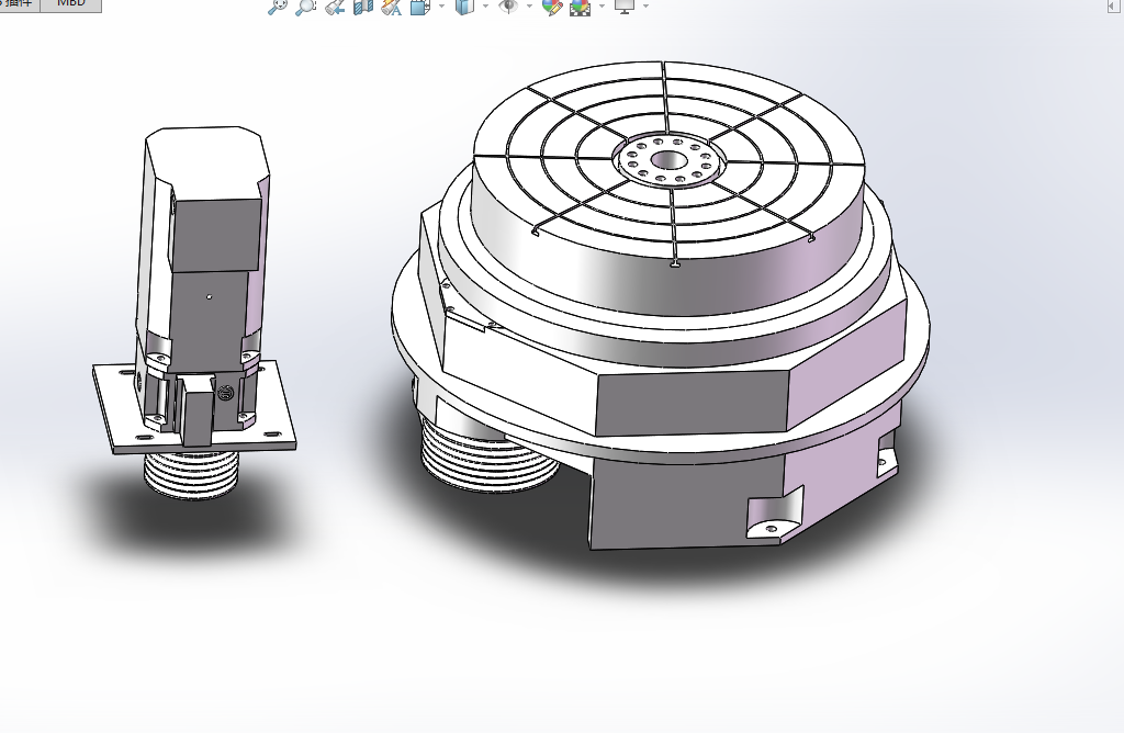 P765-立式加工中心直线回转工作台设计【含SW三维图】