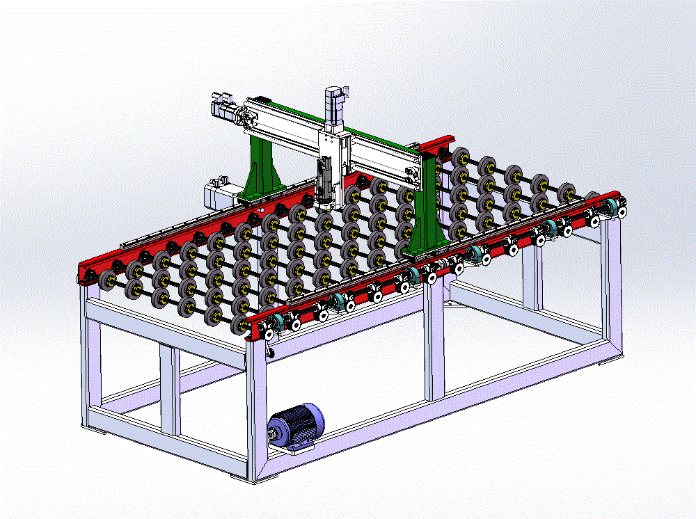 Z1421-10mm玻璃切割机的设计【含SW三维图】