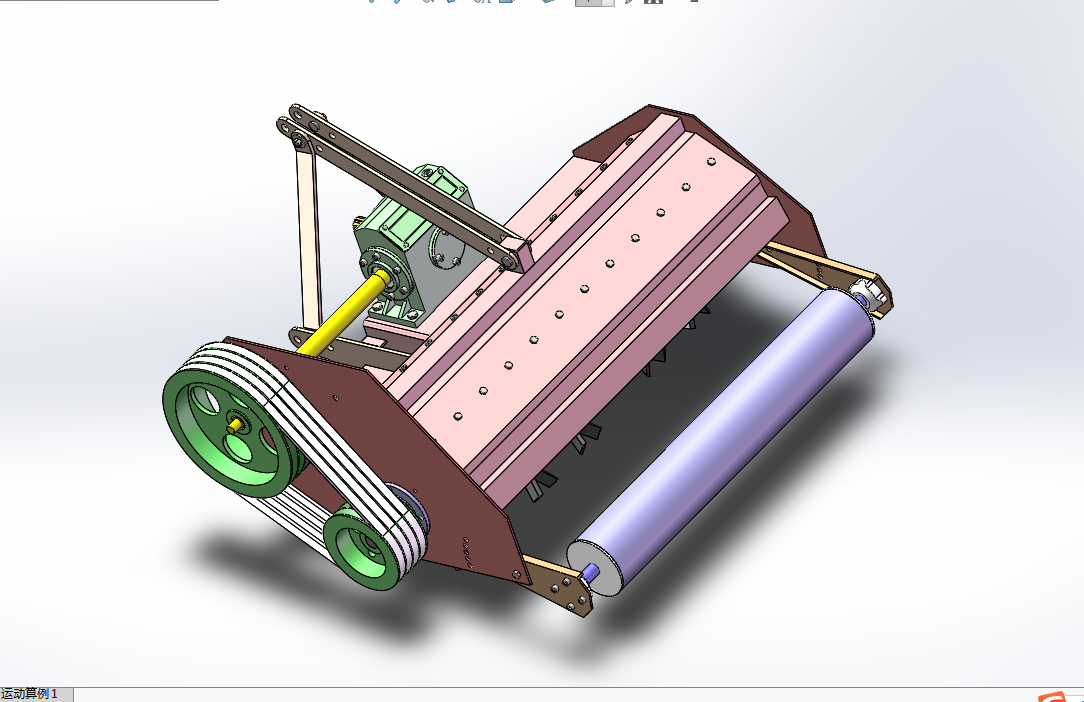 P980-小型家用秸秆粉碎还田机的设计【含SW三维图】