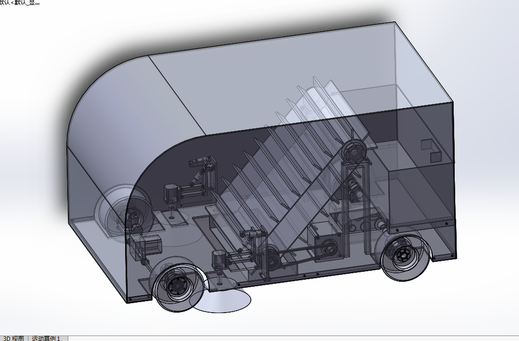 P981-落叶清扫车设计【含SW三维图】