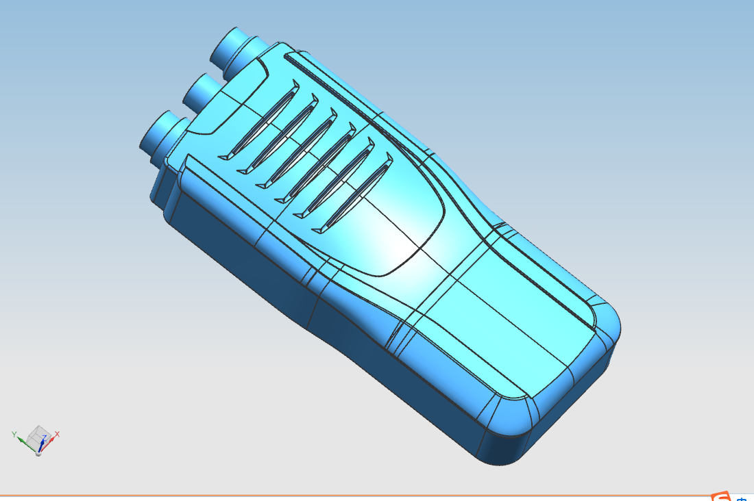P940-对讲机外壳注塑模具设计及型腔仿真加工【含UG三维及模流】