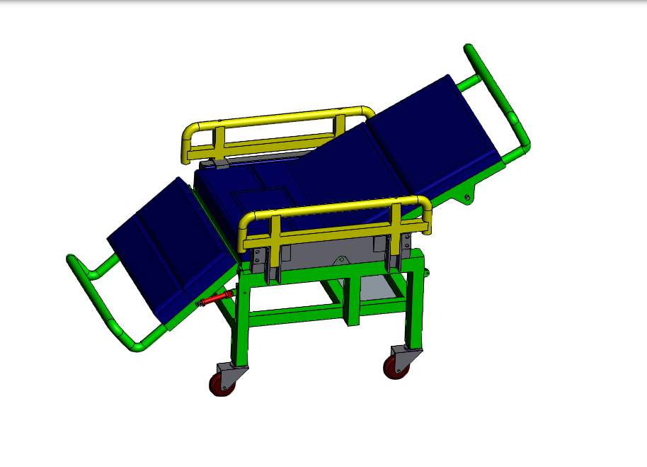 JJ9666-基于ProE的多功能轮椅床设计【含Proe三维图】