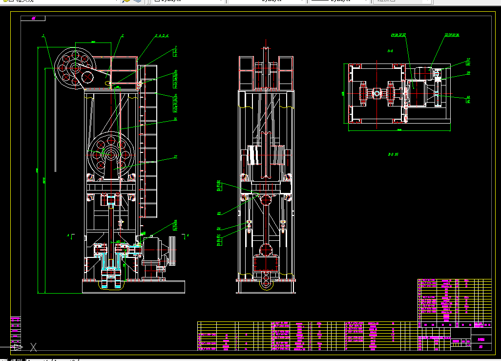 Q636-滑轮式抽油机设计