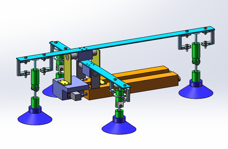 Q639-擦玻璃机器人设计【含SW三维图】